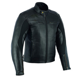 Fabricante pakistaní de chaquetas de cuero unisex al por mayor, con cinturón lateral, formales, de invierno, con logo frontal, diseño OEM para motocicleta, a prueba de viento - Product Image 2