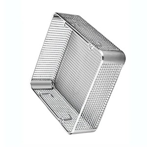 Cesta de malla de alambre quirúrgica manual grande de acero inoxidable premium, bandeja de esterilización para uso médico, dental y de laboratorio, tarifa más baja - Product Image 6