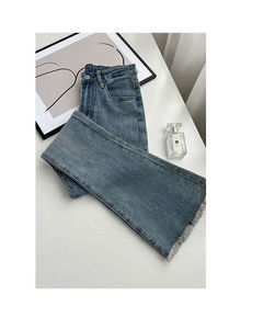 Pantalones Vaqueros de Mujer al por Mayor de Alta Calidad, Estilo Casual Holgado Personalizado, Pantalones de Mezclilla Elásticos y Transpirables - Product Image 5