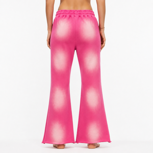 Pantalones de Algodón de Corte Bootcut para Mujer, Color Caramelo Deslavado, para Uso Diario, Tejido Suave, Moda Urbana, Producción Personalizada - Product Image 2