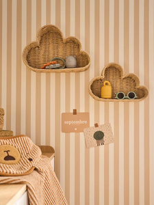 Adorable y maravilloso para la habitación de bebés y niños, perfecto para organizar suministros, cesta decorativa de pared con forma de nube de papel. - Product Image 5