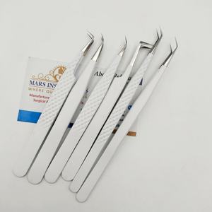 แหนบต่อขนตาแบบมืออาชีพ สีขาวเคลือบปลายแหลม - Product Image 2