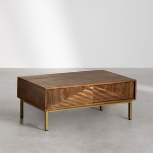 Mesa de Centro Rectangular Vandana Grand Vista (Madera Maciza) - Product Image 1