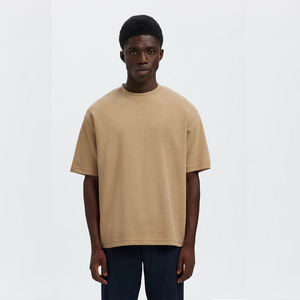 เสื้อยืดคอกลมแขนสั้นผู้ชายผ้าฝ้าย 100% ทรงปกติสำหรับผู้ใหญ่ - Product Image 2