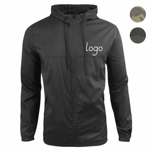 Veste coupe-vent personnalisée pour homme, style décontracté, service OEM, camouflage tissé 100% polyester, printemps - Product Image 1