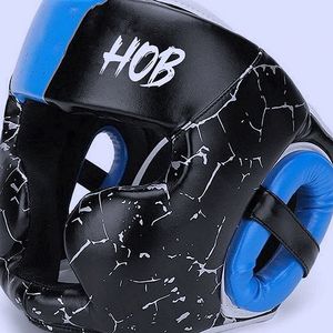 Protège-tête de boxe de haute qualité, équipement d'entraînement MMA, matériau PU, écologique, respirant, protection personnalisée, logo couleur sur mesure - Product Image 5