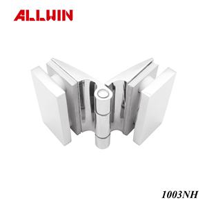 Bisagra pivotante de latón macizo de estilo moderno OEM ODM, montada en la pared, para puertas de vidrio y duchas, con acabado cromado, para hoteles y baños. - Product Image 5