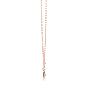 Juego de colgantes con dijes de corazón de rosa y ojo turco en oro rosa macizo de 18 quilates para fiestas de compromiso, regalos de San Valentín, eventos glamurosos y uso diario. - Product Image 3