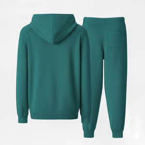 Ensemble de survêtement 2 pièces pour homme, délavé à l'acide, respirant, écologique, avec sweat à capuche athlétique à manches longues, style décontracté et sportif - Product Image 4