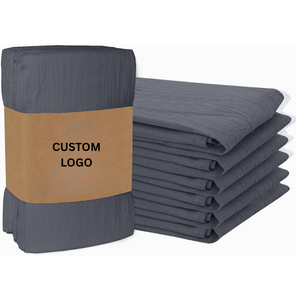Serviette de cuisine en coton tissé 100% certifiée GOTS, jetable, lavable, séchage rapide, écologique, vente en gros, fabricant de textiles en vrac, Inde - Product Image 5