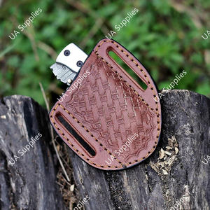 Cuchillo Plegable de Bolsillo para Acampar y Senderismo, Hecho a Mano, de Alta Calidad, con Hoja Afilada de Acero de Damasco Tipo Pico de Pájaro - Product Image 6