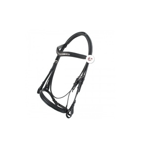 Logotipo personalizado de alta calidad redondo elevado doble Weymouth cuero caballo brida Premium producto Ecuestre para montar - Product Image 3