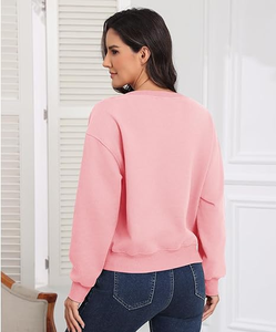 Sudaderas Personalizables OEM para Mujer, Otoño Invierno, Cuello Redondo, Manga Larga, Holgadas, de Alta Calidad, Fabricante de Sudaderas Casuales - Product Image 3