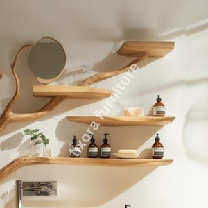 Luxury Handcrafted Solid Wood <b>Tree</b> <b>Branch</b> Vanity Artistic Floating Washstand Natural Home Decor - Product Image 2