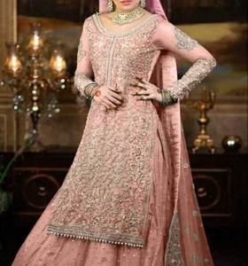 Vestido de novia indio paquistaní, gasa, red, con Red, Dupatta, oferta, 2021 - Product Image 1