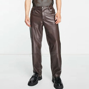 Pantalones de Cuero para Hombre de Alta Calidad con Diseño Moderno de Cintura Ajustable, Sensación Cómoda y Material Duradero - Product Image 4