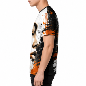 Custom All Over Sublimation Printing <b>100</b>% <b>Polyester</b> Sublimation T-<b>shirts</b> for Men - Product Image 3