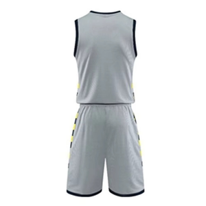 2026 Custom Logo Men's Basketball Uniform Quick Dry Breathable 100% Polyester <b>Knitted</b> Team Jersey And Shorts Set - Product Image 1