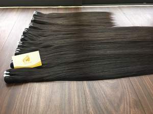 Extensiones de cabello Remy de color negro natural Cabello humano recto de hueso alineado de cutícula virgen Proveedor de cabello crudo de Vietnam 8-32 pulgadas - Product Image 2