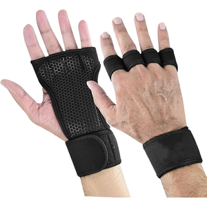 Gants de musculation et de fitness haut de gamme pour entraînement croisé, respirants, demi-doigts, avec protection de préhension, OEM, marque privée - Product Image 4