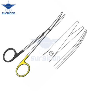Ciseaux chirurgicaux Metzenbaum 14,5 cm / 5-3/4 pouces, à lame courbée, à bord arrondi, à lame simple, dentelée, Super Cut TC - Product Image 6