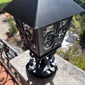 Lampe murale vintage en fer forgé pour salon, chambre, jardin, école, parc – Éclairage d'intérieur et décoration - Product Image 4
