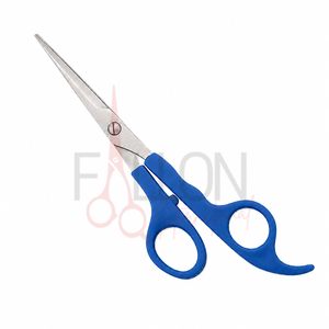 Professional Hair Scissors Stainless Steel Sharp Blade Colored Plastic <b>Handle</b> Right Handed Salon <b>Shears</b> - Product Image 2