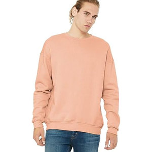 Sweat-shirt unisexe à épaules tombantes BELLA+CANVAS BC3945, style manches longues, col rond, en molleton éponge, 100% coton, marque privée - Product Image 4