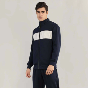 Nouvelle collection Hiver et Automne : Survêtement Homme Coupe Ajustée, Imprimé Effet Délavé, Veste Légère à Capuche Zippée pour Sports de Plein Air - Product Image 2