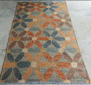 Alfombra de Yute Natural Hecha a Mano, Moderna y Abstracta, Ecológica, de Pelo Corto, para Sala de Estar, Dormitorio, Decoración de Hotel - Product Image 4