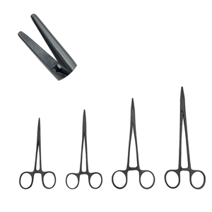 Pinza Quirúrgica Manual de Acero Inoxidable con Portaagujas, Mango Negro, Tamaños Personalizados para Aplicaciones de Cirugía General, Garantía de 3 Años - Product Image 5