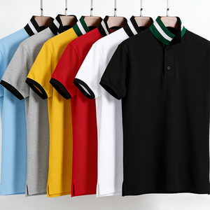 Camiseta de Hombre de Alta Calidad, 100% Algodón, Logotipo Bordado Personalizado, Camiseta de Talla Grande para Hombre, Manga Corta, Polo, Camisas para Hombre - Product Image 1