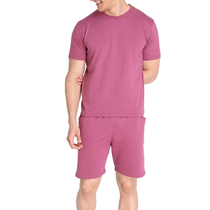 Conjunto de Camiseta de Manga Corta con Cuello Redondo y Pantalones Cortos Deportivos de Verano, Transpirables y Cómodos, 100% Algodón, 2 Conjuntos - Product Image 6