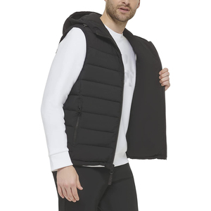 Unisex High Quality Sleeveless <b>Waterproof</b> Reversible Puffer <b>Jacket</b> for <b>Winter</b> Autumn Street Style Stand Collar Hood Reasonable - Product Image 5