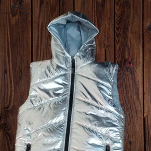 Superior Quality <b>Silver</b> half sleeves <b>jacket</b> for Men and Women Quick Dry Breathable <b>Jacket</b> Comfortable <b>Silver</b> half sleeves <b>jacket</b> - Product Image 2