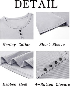 Camiseta Premium de Tejido Waffle, Tela Suave y Texturizada, Transpirable, Ropa Casual de Moda, Fabricante - Product Image 5
