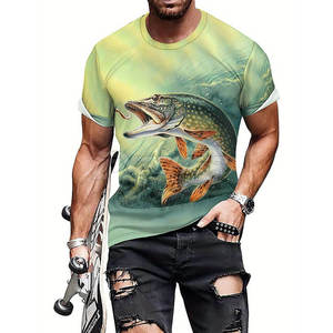 Chemises de pêche personnalisées amusantes pour hommes, protection UPF 50, anti-bactériennes, jersey de performance pour la pêche - Product Image 4