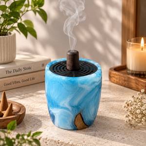 Brûleur à Bakhoor en Résine et Bois Style Arabe, Porte-Encens Oud Traditionnel, Artisanat Religieux, Prix de Gros, Décoration de Luxe pour la Maison, Cadeau - Product Image 4