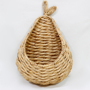 Panier mural suspendu en jacinthe d'eau en forme de poire pour le rangement et la décoration murale de la chambre d'enfant - Product Image 5