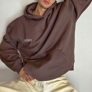 Sweat à capuche streetwear personnalisé, épais et oversize, vierge, fournisseur de marque privée - Product Image 5