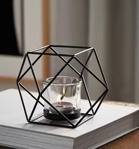 Metal Christmas <b>Tealight</b> <b>Holder</b> Decorative Candle Stand Holiday Table Accent - Product Image 5