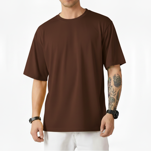 Camiseta unisex 100% algodón, estilo oversized, corte holgado, informal, estampada, con logo personalizado en la parte delantera, impresión digital, antiarrugas - Product Image 5