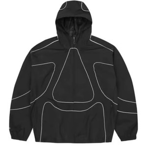 Custom Reflective Tracksuit <b>Jacket</b> <b>Lightweight</b> Nylon Windbreaker Hooded Zip Up Streetwear Outerwear for <b>Running</b> - Product Image 1
