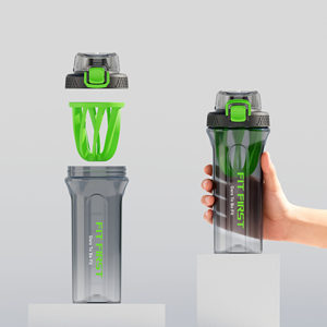 Custom <b>Protein</b> Shaker <b>Bottle</b> for Gym | BPA-Free Plastic Smoothie Shaker <b>Bottle</b> with Secure Lid & Easy Mix Design - Product Image 3