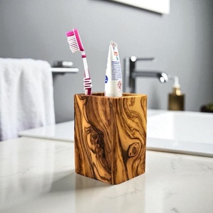 Artisan Wooden Geometric Vase Tabletop <b>Desk</b> Storage <b>Rustic</b> Decor Multipurpose - Product Image 2