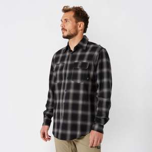 เสื้อเชิ้ตผ้าแฟลนเนลผู้ชายแบบคลาสสิก สไตล์ลำลอง ติดกระดุม แขนยาว มีกระเป๋าหน้าอก 2 ช่อง ปรับข้อมือได้ ผ้าไม่ยับ สีพื้น - Product Image 2