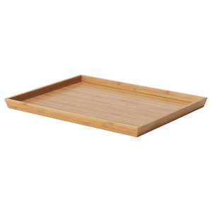Plateau en bois moderne, léger et durable avec poignée métallique, écologique, compatible lave-vaisselle, pour l'organisation, le service, les cadeaux et la décoration intérieure - Product Image 2