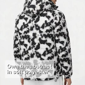 OEM Custom Men Plus Size Winter Quilted <b>Jacket</b> Waterproof Windbreaker Zipper Hoodie Embroidered Casual Snow Wear puffer hiking - Product Image 2