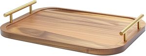 Luxury Wooden Rectangular Serving Tray Decorative Platter Modern Multi-Functional for Coffee Dessert Displays Home Dining - Product Image 5