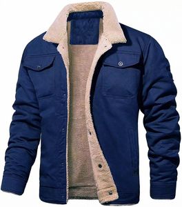 Autumn Winter Plus Fashion Men's Leather Jackets Solid Color <b>Zipper</b> Faux Leather Casual PU Jacket for Men - Product Image 3